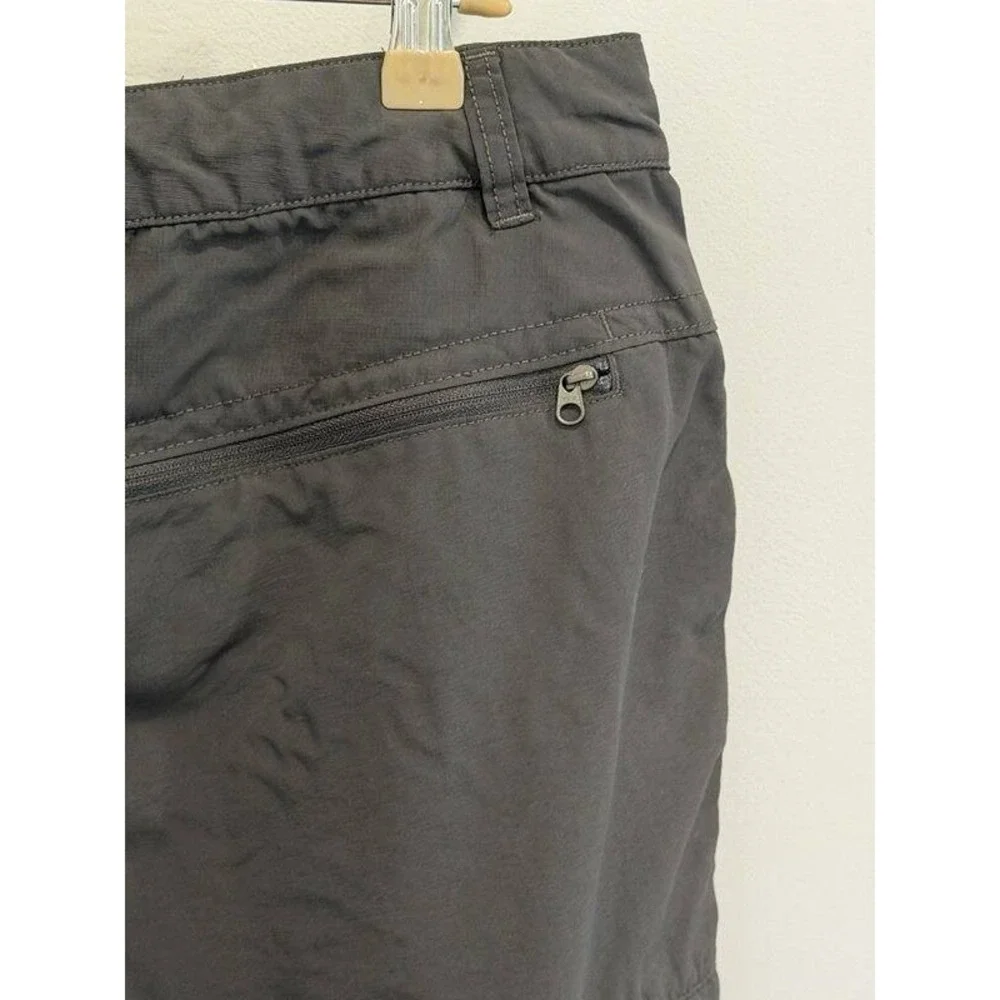 The North Face Mens Dark Gray Nylon Hiking Active Shorts Pockets Size 36
